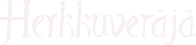 Herkkuveräjän logo tekstinä